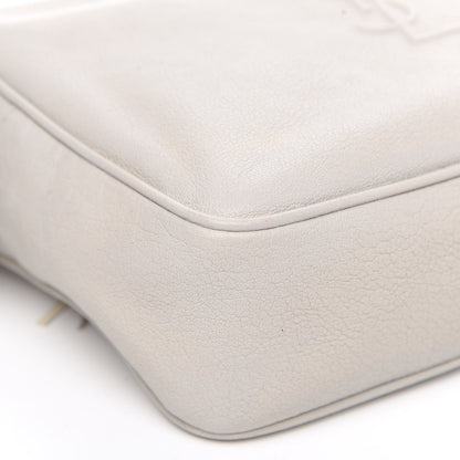 Saint Laurent Calfskin Small Lou Camera Bag Icy White 10 of 12