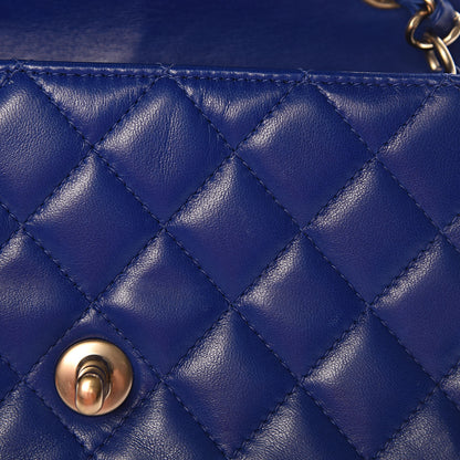 Chanel Lambskin Quilted Mini Rectangular Flap Royal Blue 11 of 17