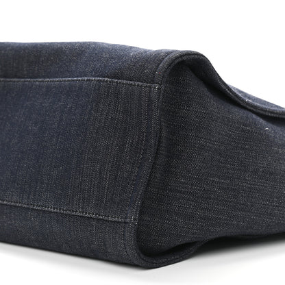 Chanel Denim Medium Deauville Tote Dark Blue 6 of 9