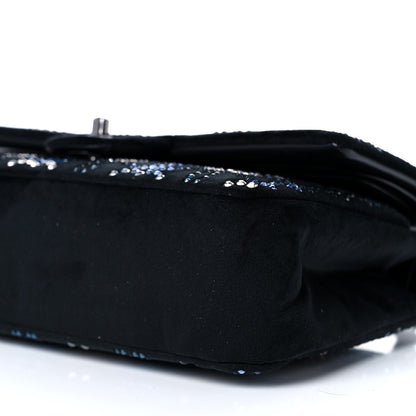 Chanel Velvet Crystal Medium Double Flap Black 9 of 9