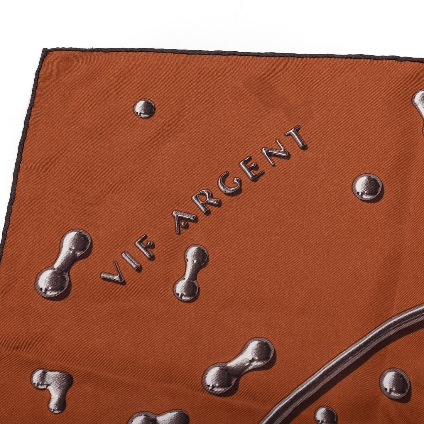 Silk Vif Argent Scarf 90 Orange