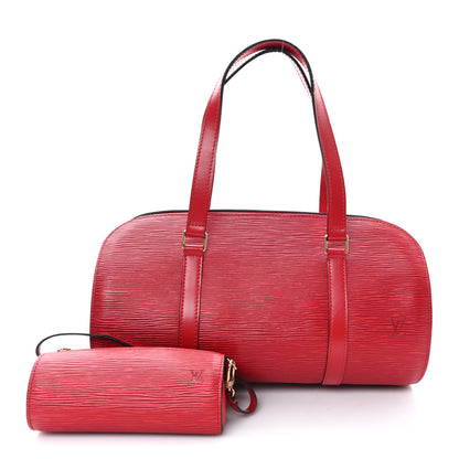 Louis Vuitton Epi Soufflot Castillan Red 3 of 10