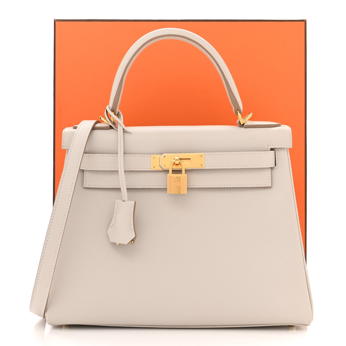 Evercolor Kelly Retourne 28 Gris Perle