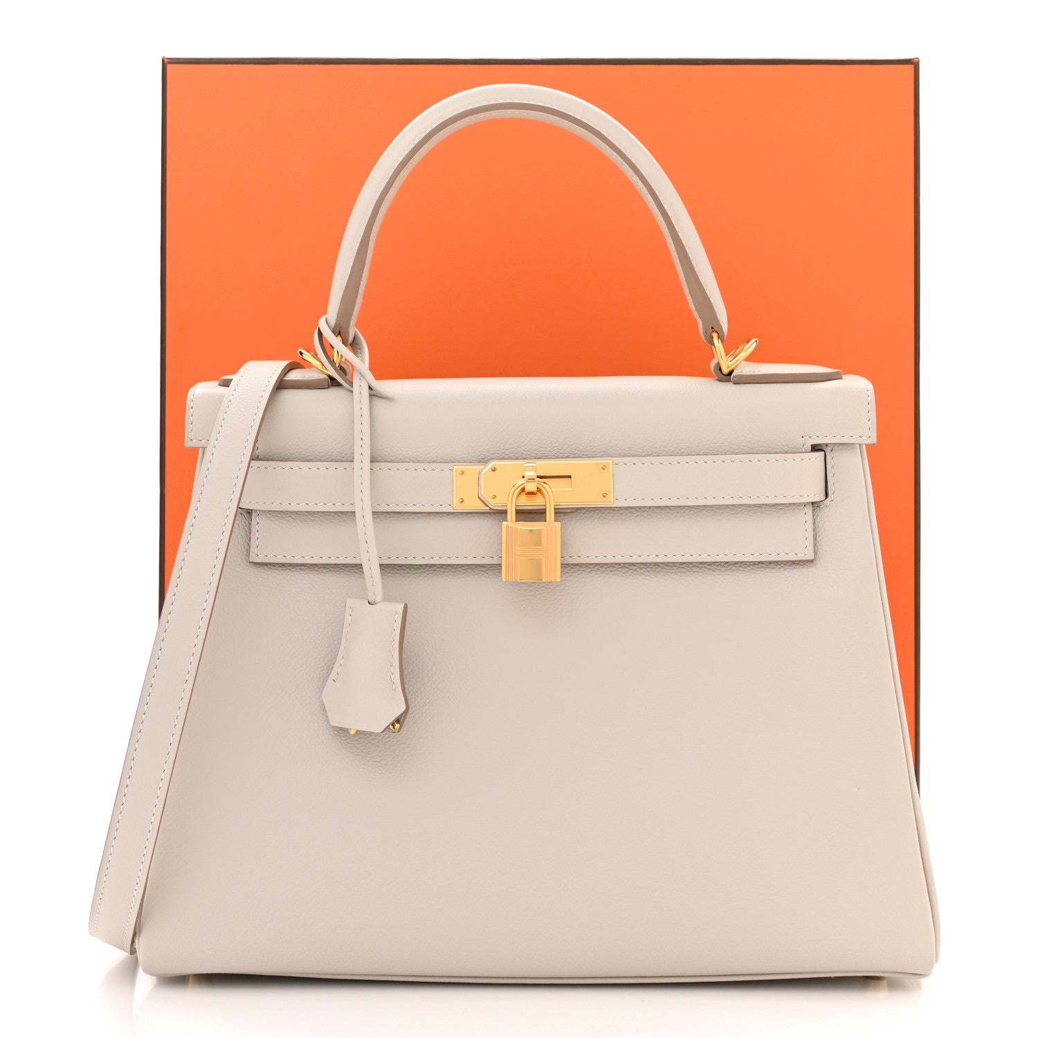 Hermes Evercolor Kelly Retourne 28 Gris Perle 11 of 11