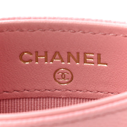 Chanel Caviar Quilted Card Holder Pink 6 of 12