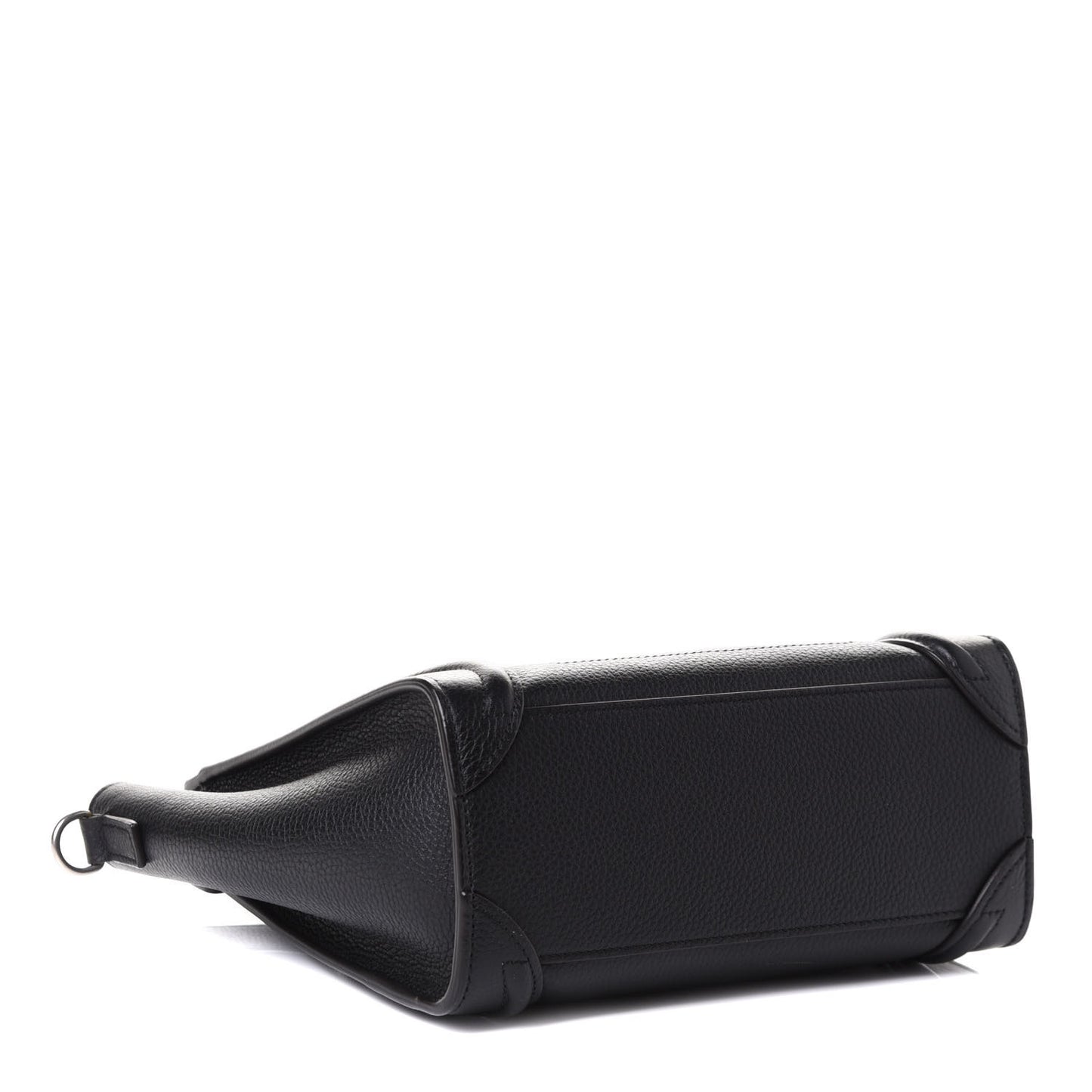 Drummed Calfskin Nano Luggage Black