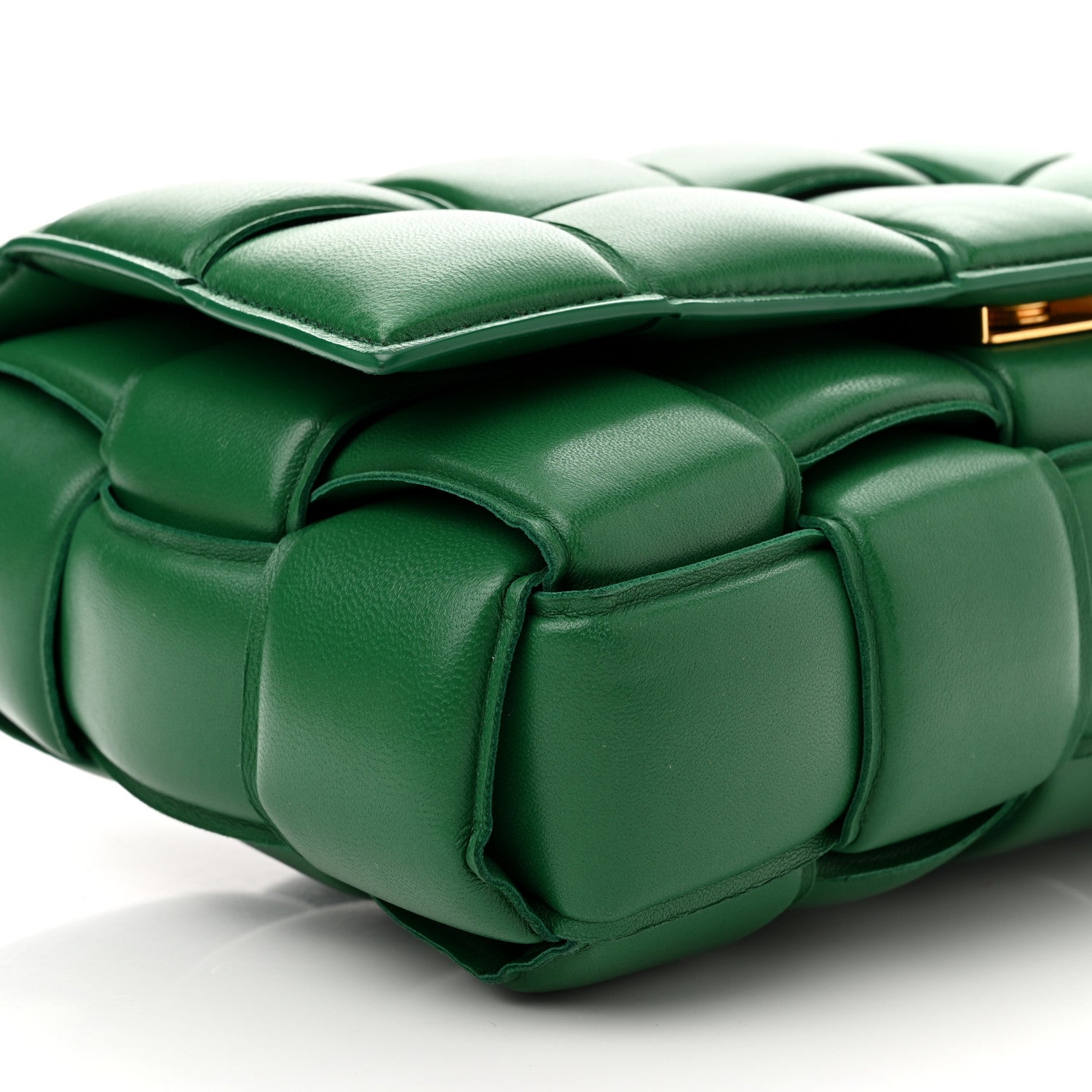 Bottega Veneta Nappa Maxi Intreccio Padded Cassette Crossbody Bag Racing Green 8 of 11