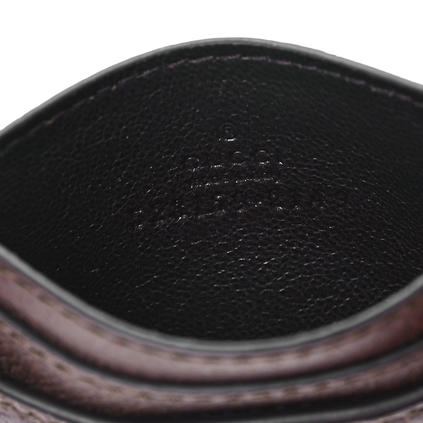 GG Supreme Monogram Ophidia Card Holder Brown