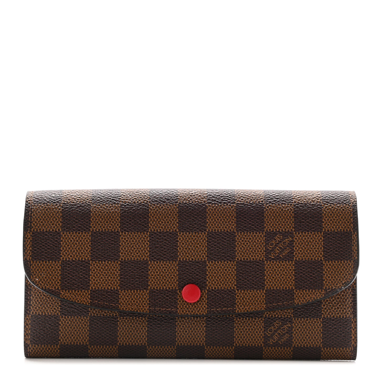 Damier Ebene Emilie Wallet Red
