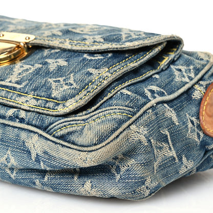 Louis Vuitton Monogram Denim Bum Bag Blue 10 of 17