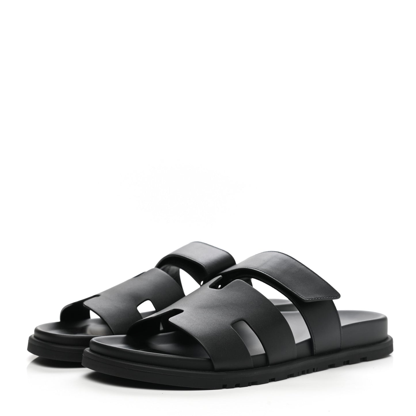 Calfskin Mens Chypre Sandals 43 Black