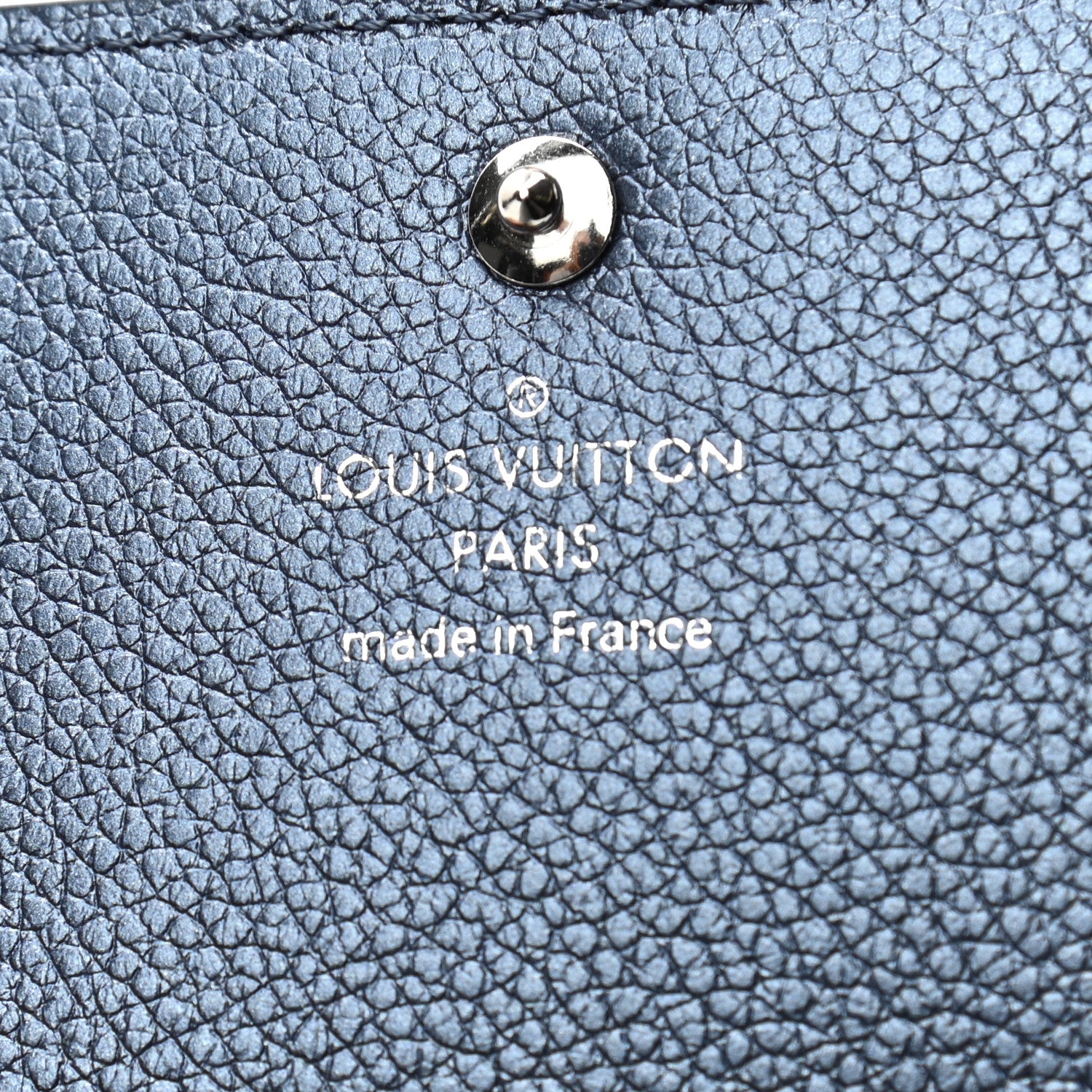 Louis Vuitton Metallic Monogram Business Card Holder Navy Nacre 6 of 6
