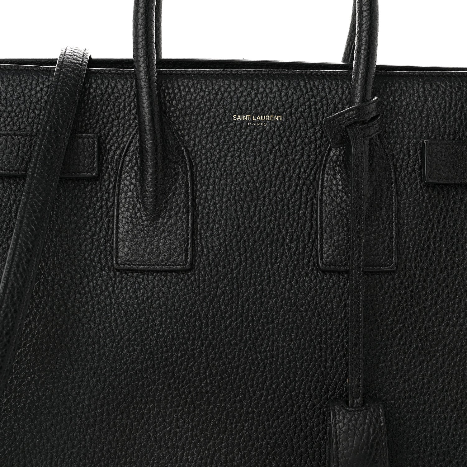Saint Laurent Grained Calfskin Small Sac De Jour Black 8 of 11