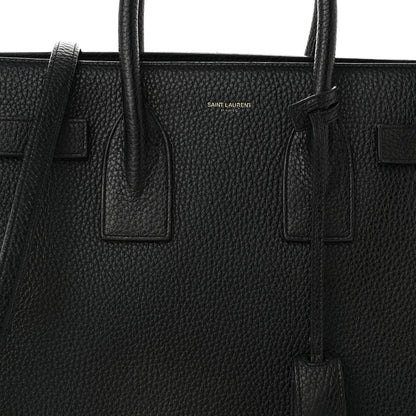 Saint Laurent Grained Calfskin Small Sac De Jour Black 8 of 11