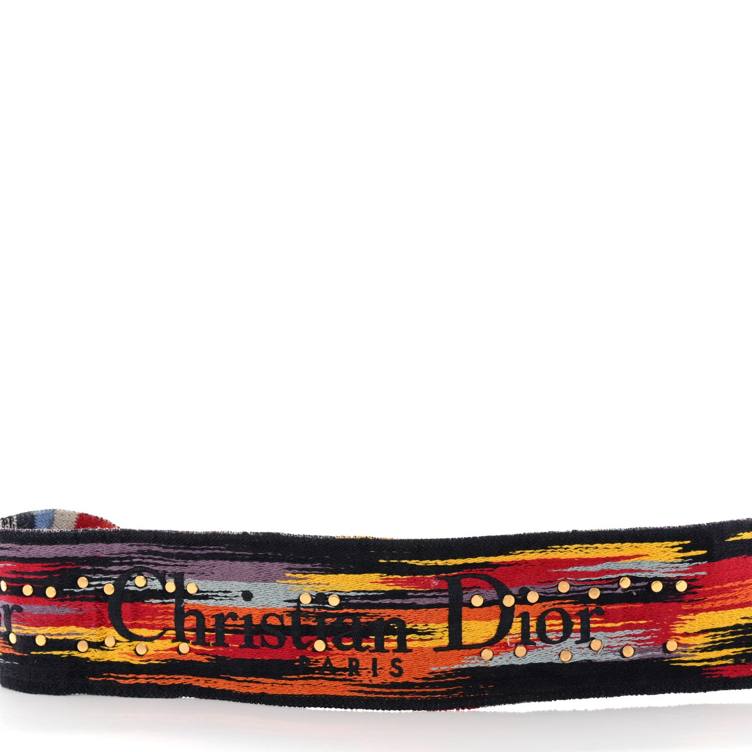 Christian Dior Canvas Embroidered Studded Rainbow J’Adior Shoulder Strap 4 of 5
