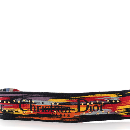 Christian Dior Canvas Embroidered Studded Rainbow J’Adior Shoulder Strap 4 of 5