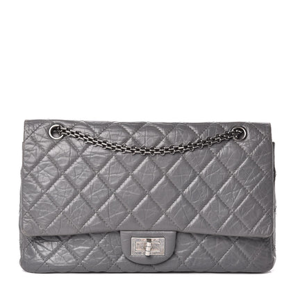 Chanel Aged Calfskin Quilted 2.55 Reissue 227 Flap Grey 1 of 23