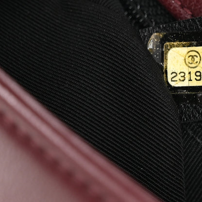 Chanel Sheepskin Quilted Vintage Mademoiselle Flap Dark Red 7 of 10