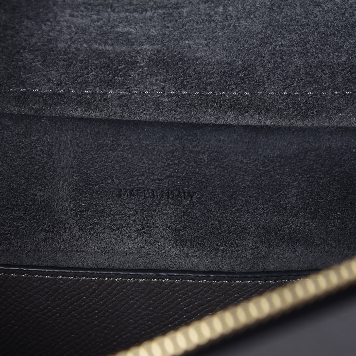 Baby Grained Calfskin Micro Belt Bag Grey