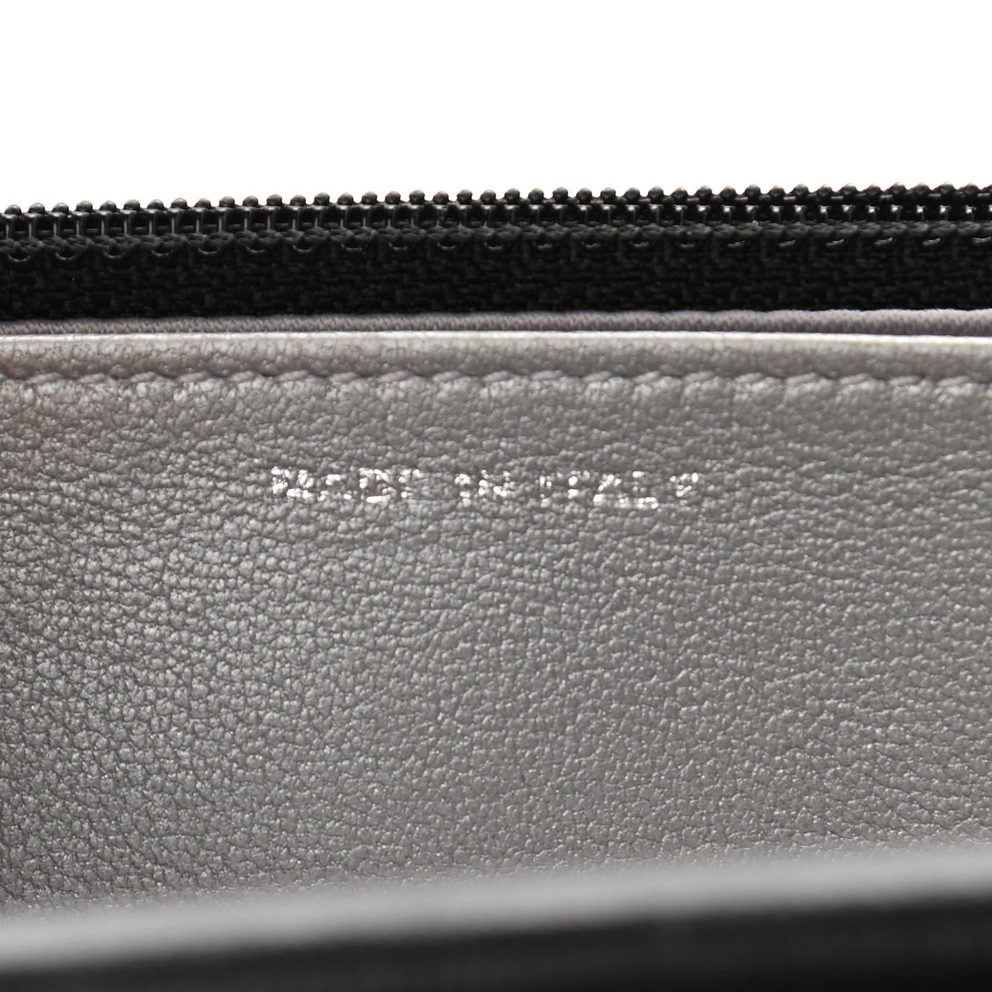 Lambskin Camellia Embossed Wallet on Chain WOC Black