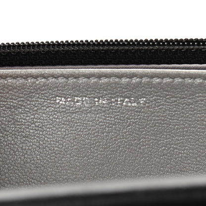 Chanel Lambskin Camellia Embossed Wallet on Chain WOC Black 7 of 11