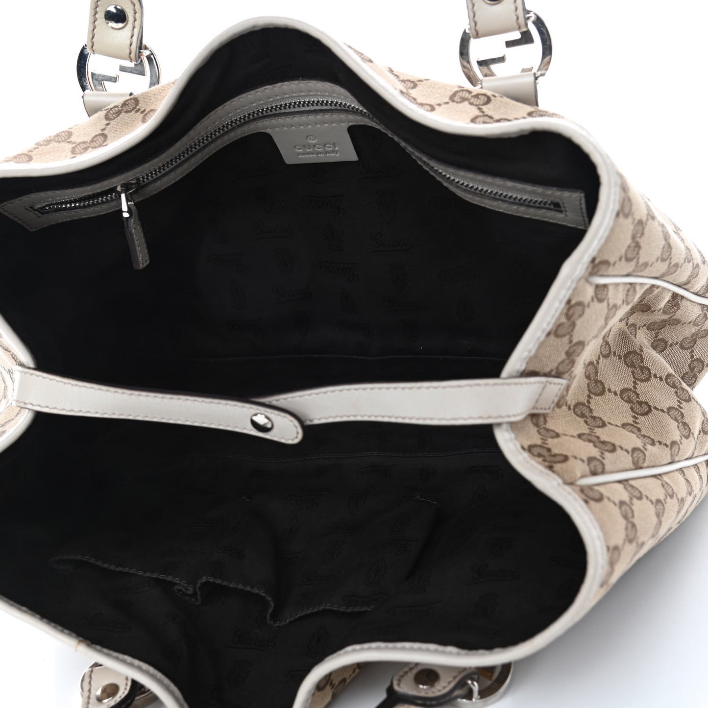 Monogram Medium Twins Tote Off White