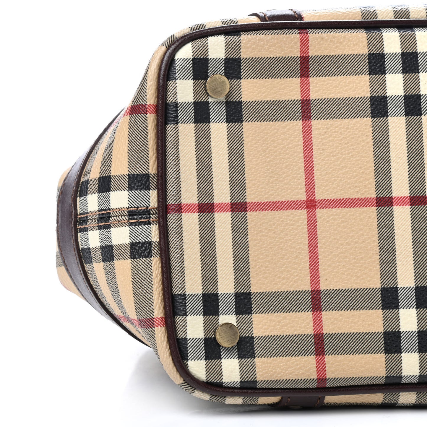Haymarket Check Buckle Satchel Chocolate