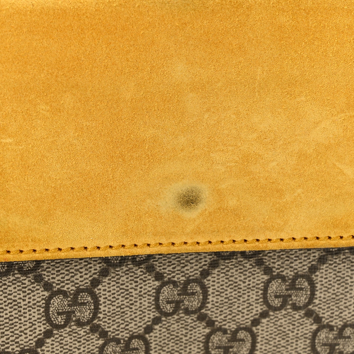 Gucci GG Supreme Monogram Mini Dionysus Shoulder Bag Yellow 12 of 13
