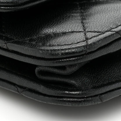 Chanel Lambskin Quilted Trendy CC Wallet On Chain WOC Black 16 of 23