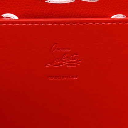 Christian Louboutin Calfskin Perforated Small Loubinthesky Cabarock Spikes Tote Snow 6 of 8