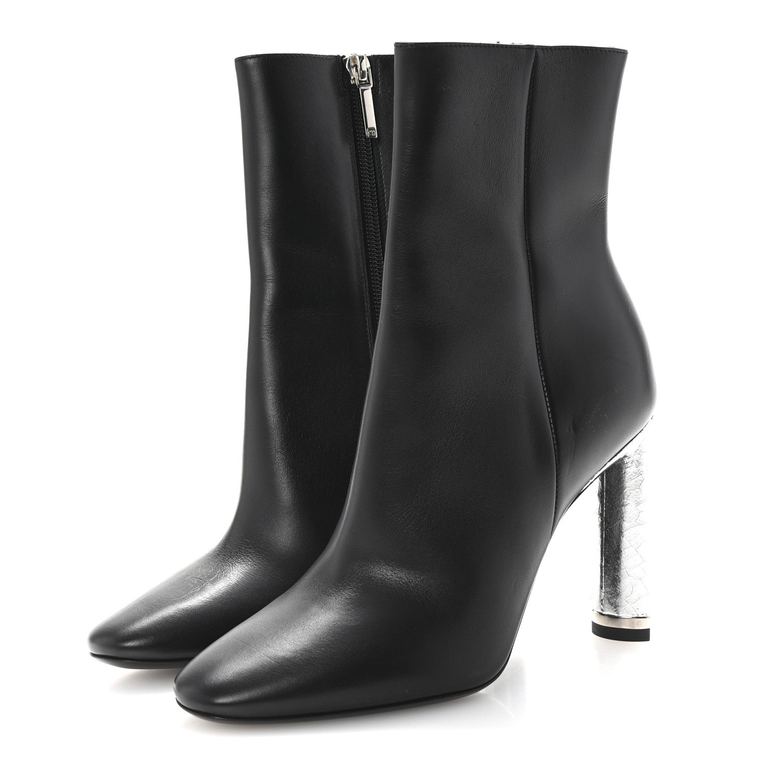 Christian Dior Calfskin Savane Ankle Boots 35 Black 4 of 9