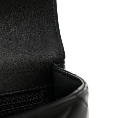 Chanel Lambskin Enamel Quilted Mini Flap Black 12 of 13