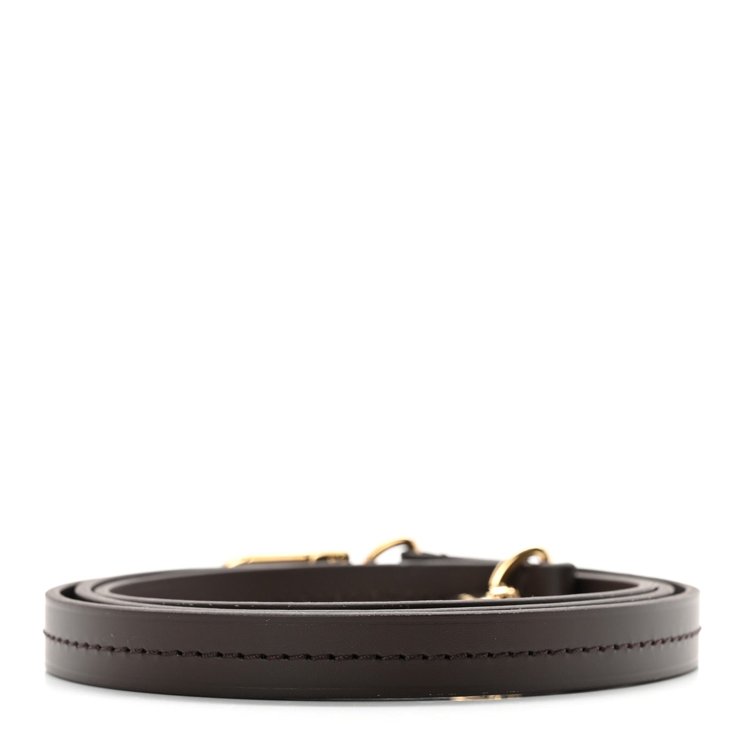 Calfskin Croisette Shoulder Strap Brown