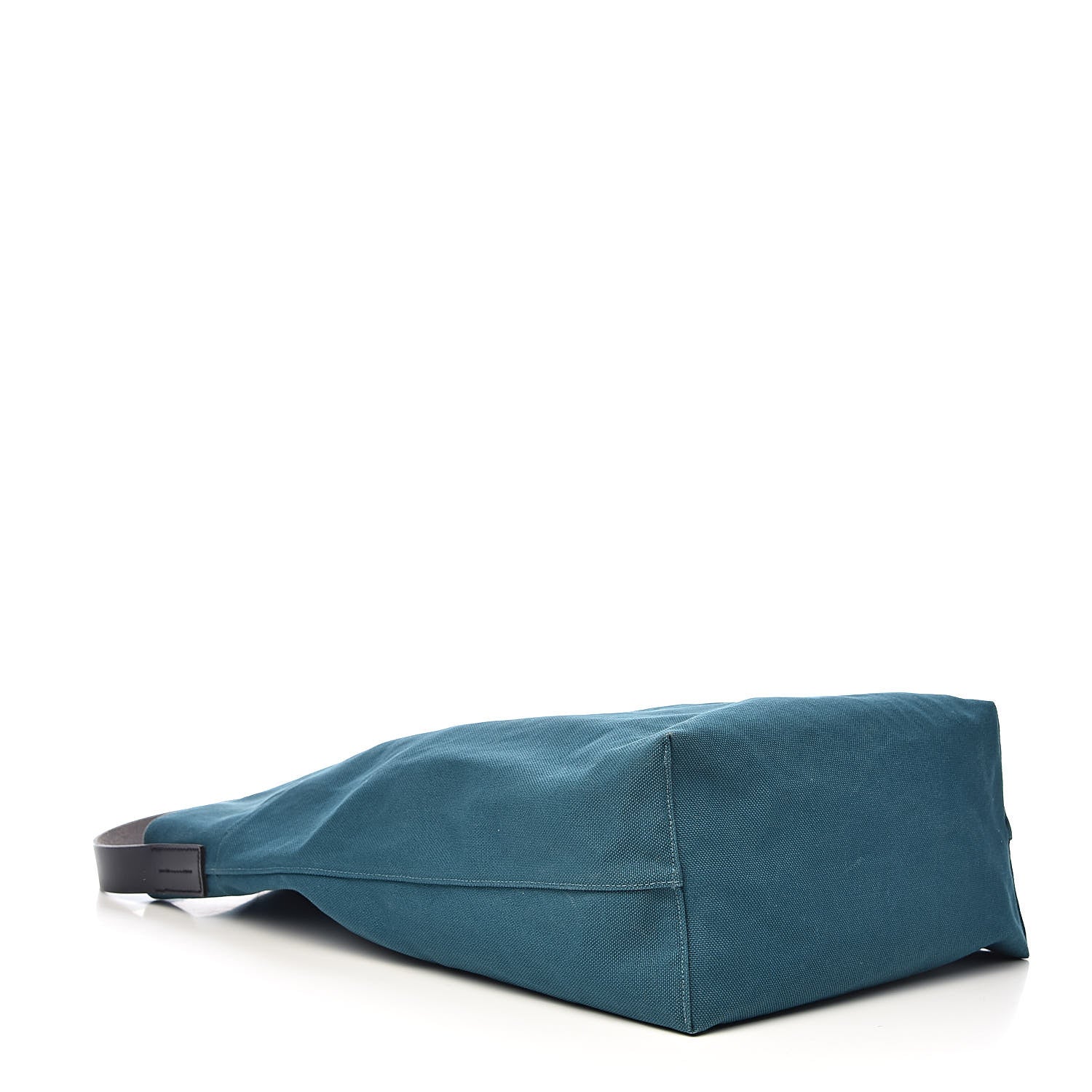 Hermes Canvas Calfskin Etriviere Shopping Tote Colvert Bleu Indigo 4 of 9