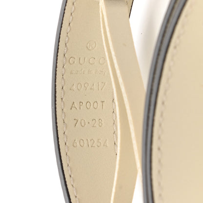 Gucci Moon Calfskin Double G 20mm Belt 70 28 Mystic White 5 of 5