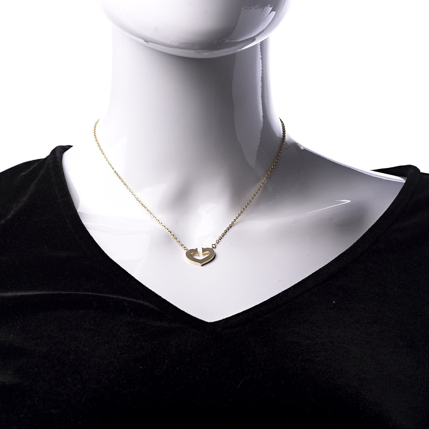 18K Yellow Gold Medium Hearts and Symbols Necklace