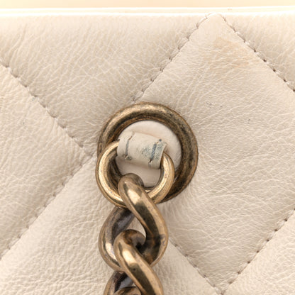 Chanel Calfskin Quilted Small Crown Tote Beige 14 of 17