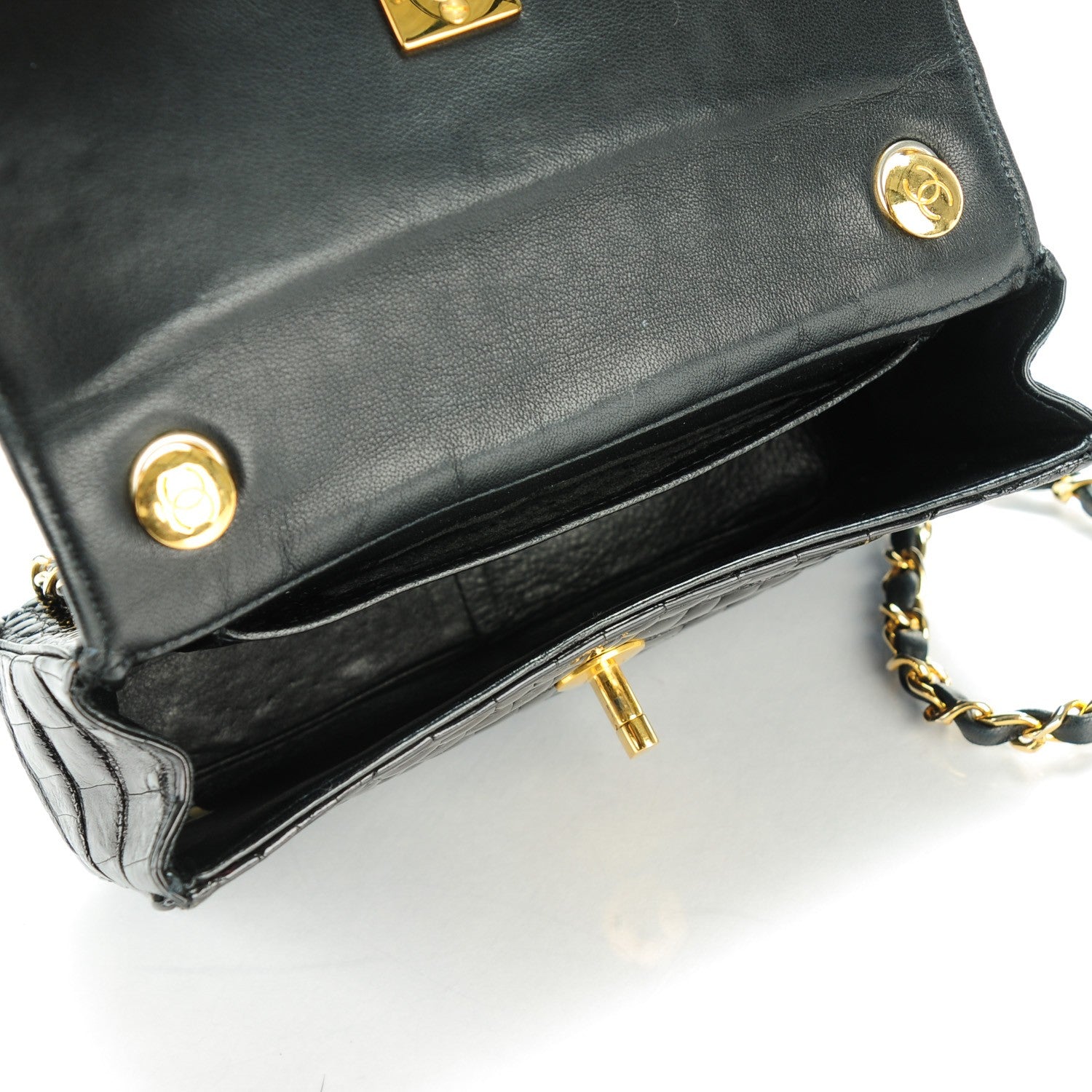 Chanel Alligator Mini Flap Black 7 of 10