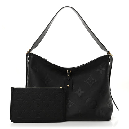 Louis Vuitton Empreinte Monogram Giant CarryAll MM Black 3 of 10