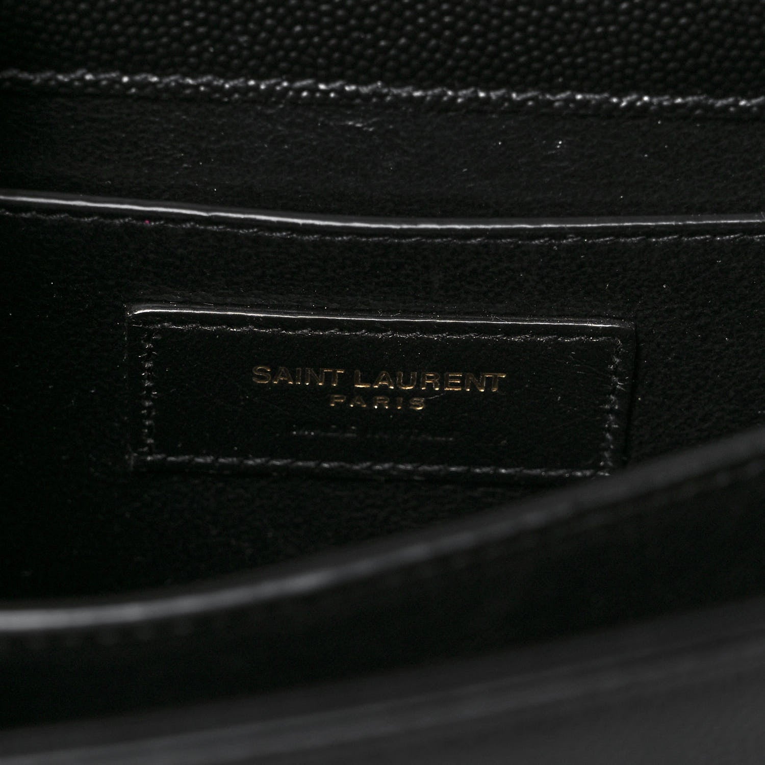 Saint Laurent Grain de Poudre Mini Classic Monogram Cassandra Top Handle Black 6 of 12