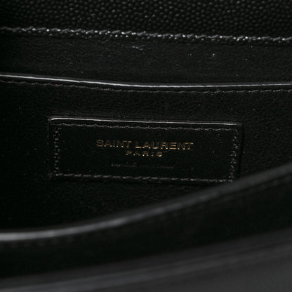 Saint Laurent Grain de Poudre Mini Classic Monogram Cassandra Top Handle Black 6 of 12