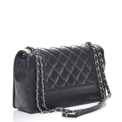 Chanel Sheepskin Quilted Vintage Mademoiselle Flap Black 3 of 7