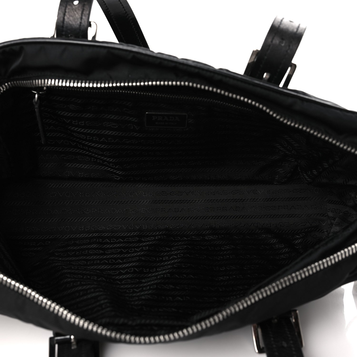 Prada Tessuto Nylon Vernice Bauletto Black 5 of 8