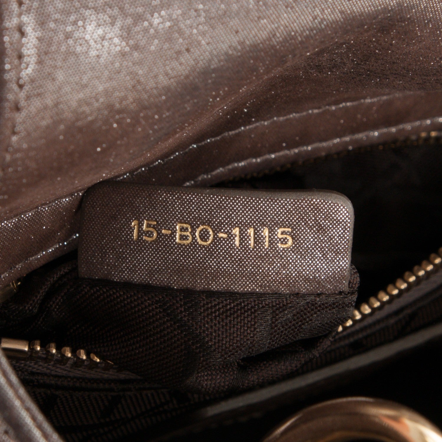 Christian Dior Metallic Calfskin Cannage Mini Lady Dior Brown 8 of 8