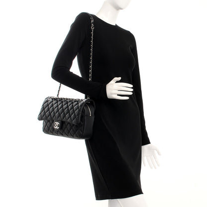 Chanel Caviar Quilted Jumbo Easy Flap Black 2 of 8