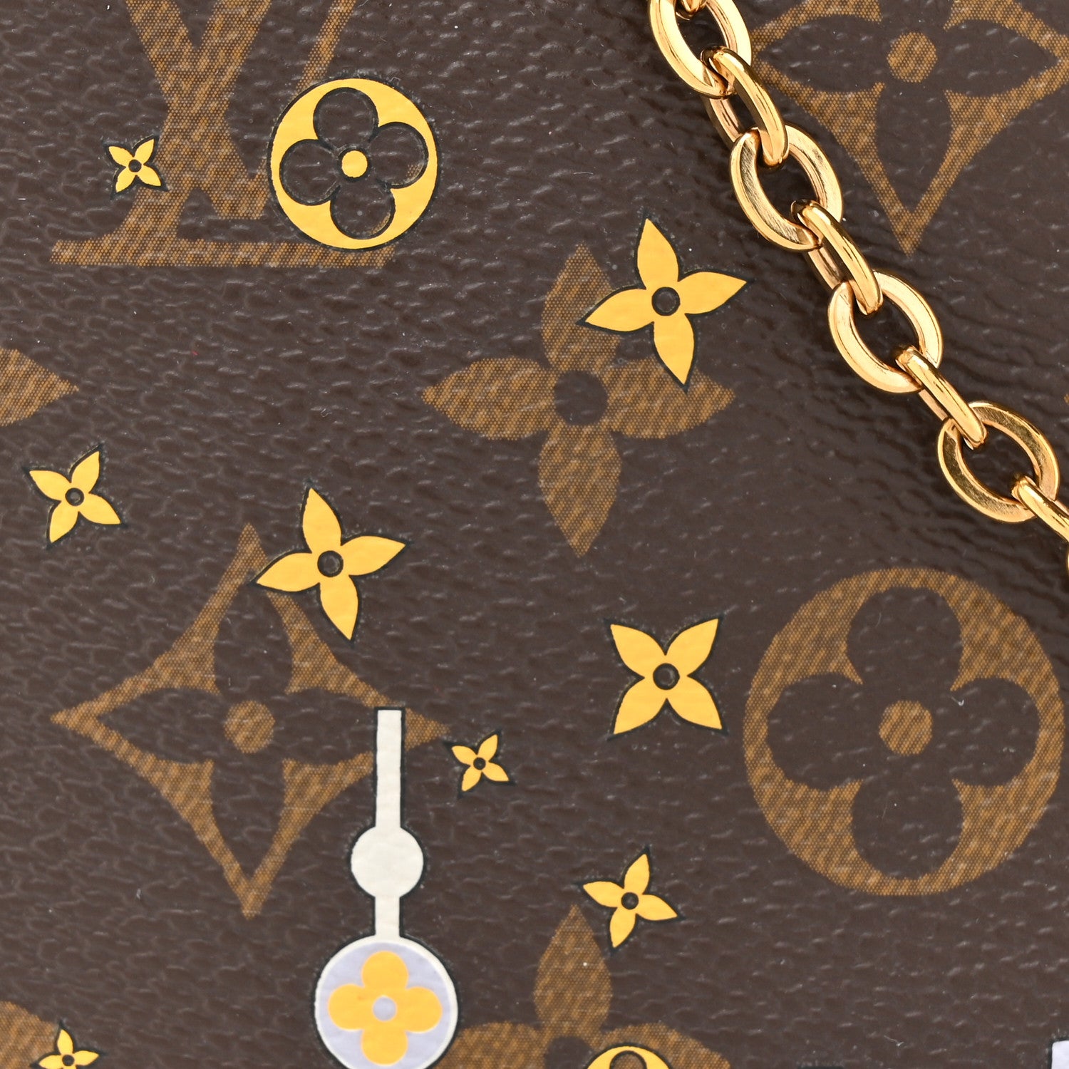 Louis Vuitton Monogram 2019 Christmas Animation Double Zip Pochette 8 of 14