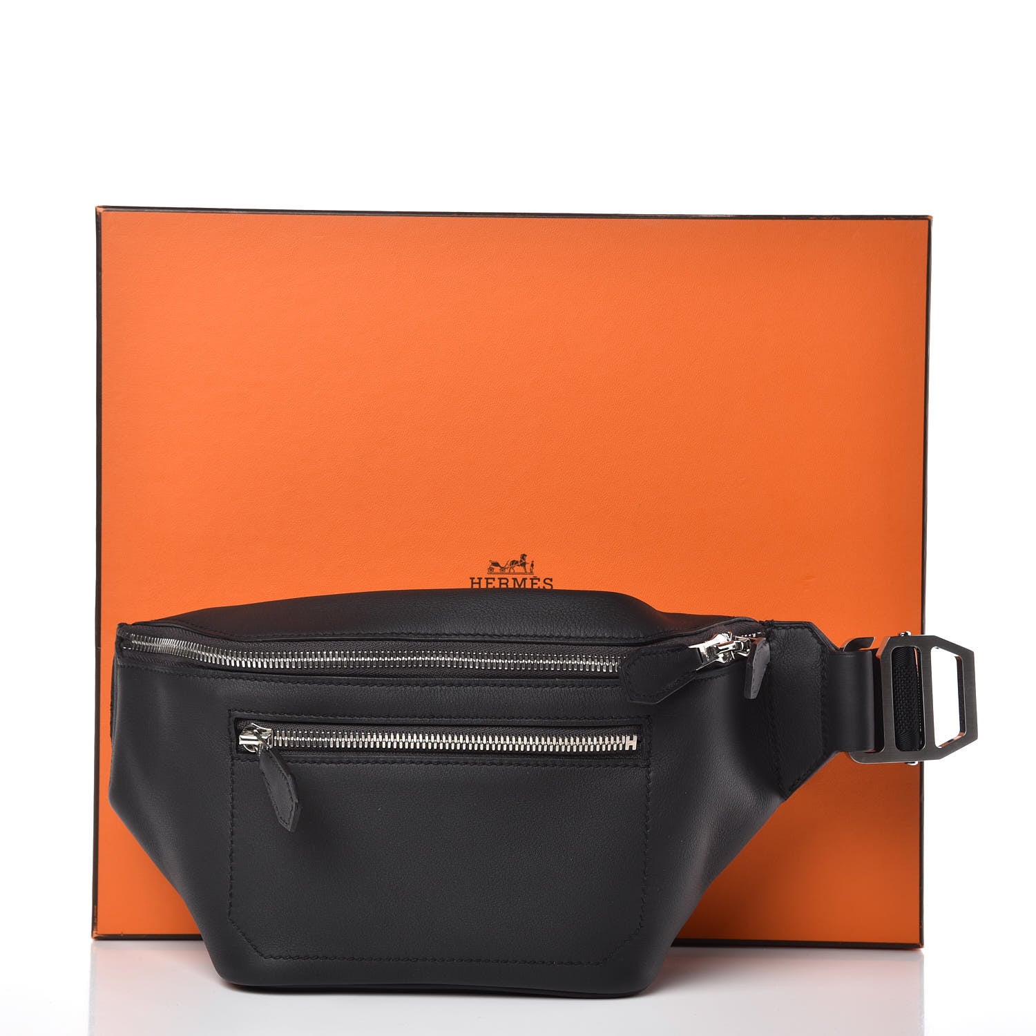 Hermes Taurillon Cristobal Citide Belt Bag PM Plomb 8 of 8