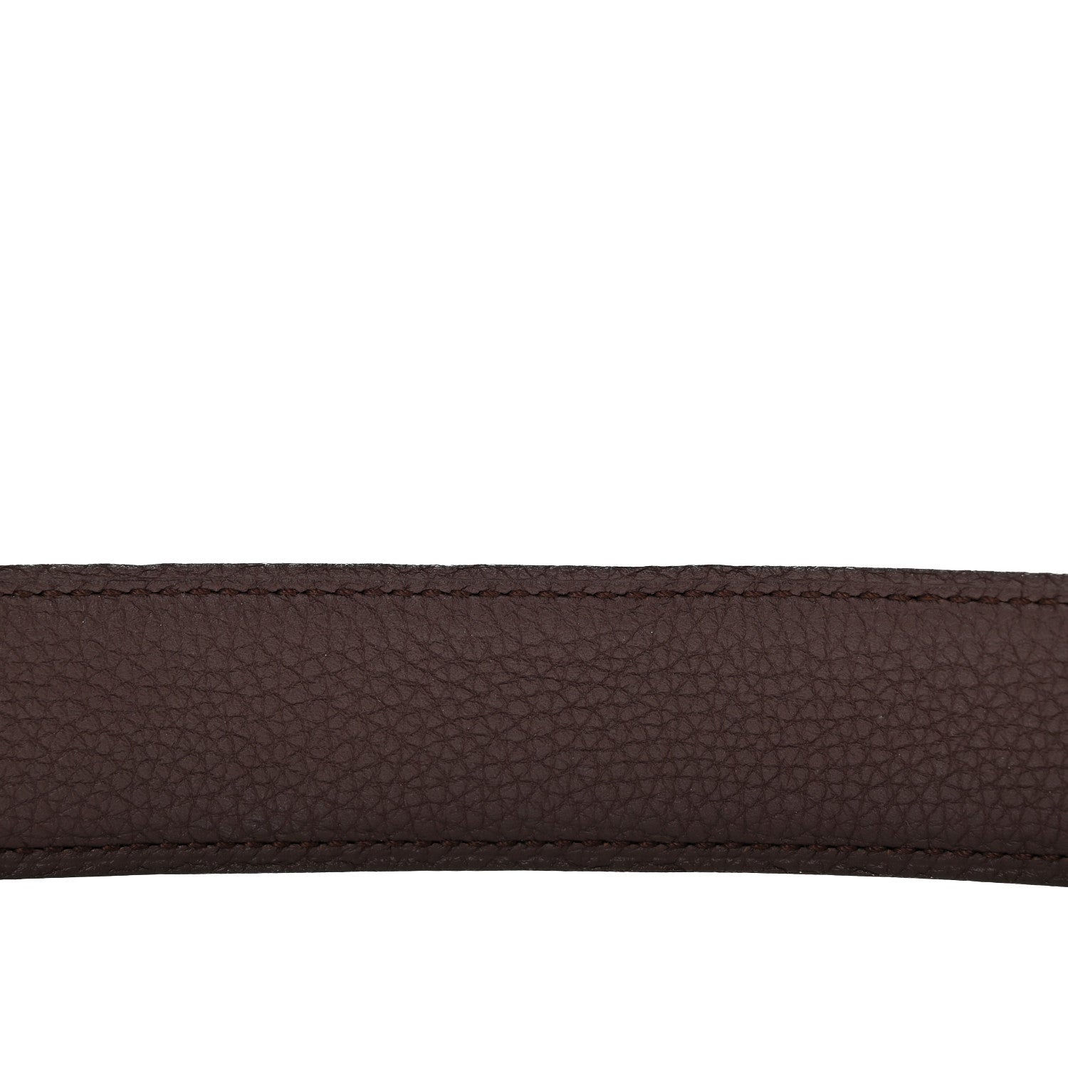 Hermes Box Togo 32mm Guilloche H Belt 80/32 Black Chocolate 5 of 8