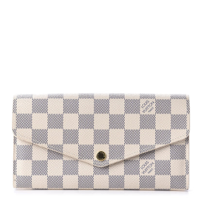 Louis Vuitton Damier Azur Sarah Wallet NM 1 of 9