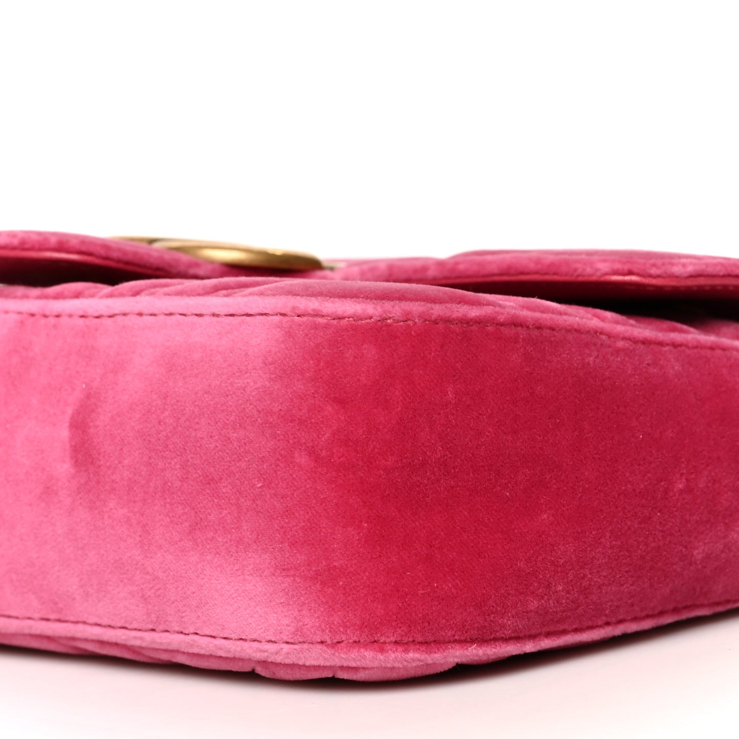 Velvet Matelasse Mini GG Marmont Shoulder Bag Light Raspberry Rose
